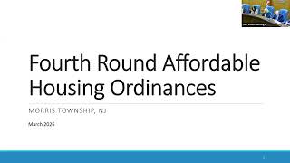 Special Committee Meeting Affordable Housing March 9th 2026 Net Worth