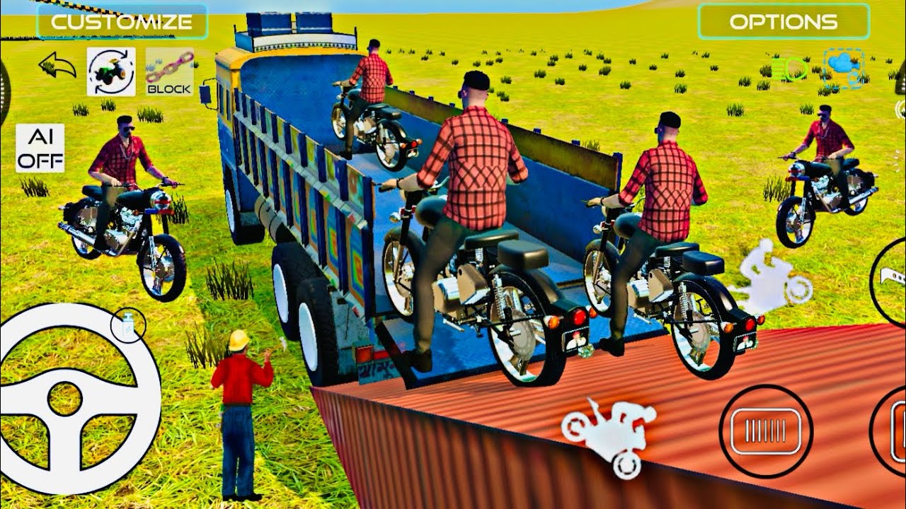 Drive JCB And Unloading Stone From Dumper Truck In Game 🔥 