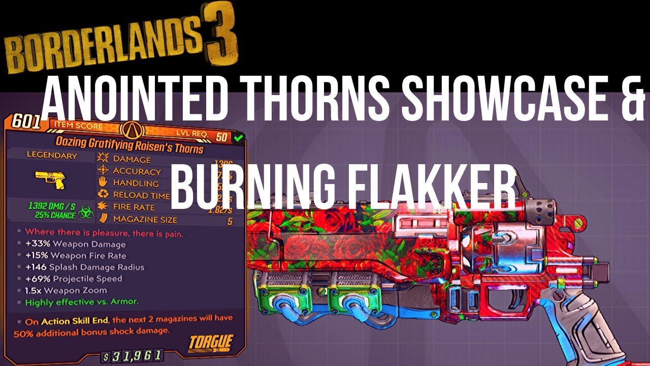 Anointed Oozing Gratifying Roisen's Thorns & Burning Flakker