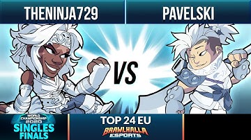 TheNinja729 vs Pavelski - Top 24 - Brawlhalla World Championship 2020 - 1v1 EU