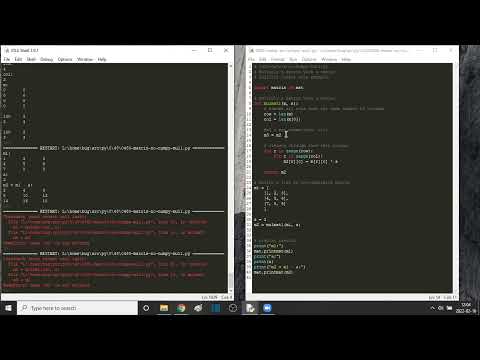 Python List Matriks 2D Perkalian dengan Skalar