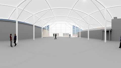 360° 3D visual of a Bespoke Tensile Canopy