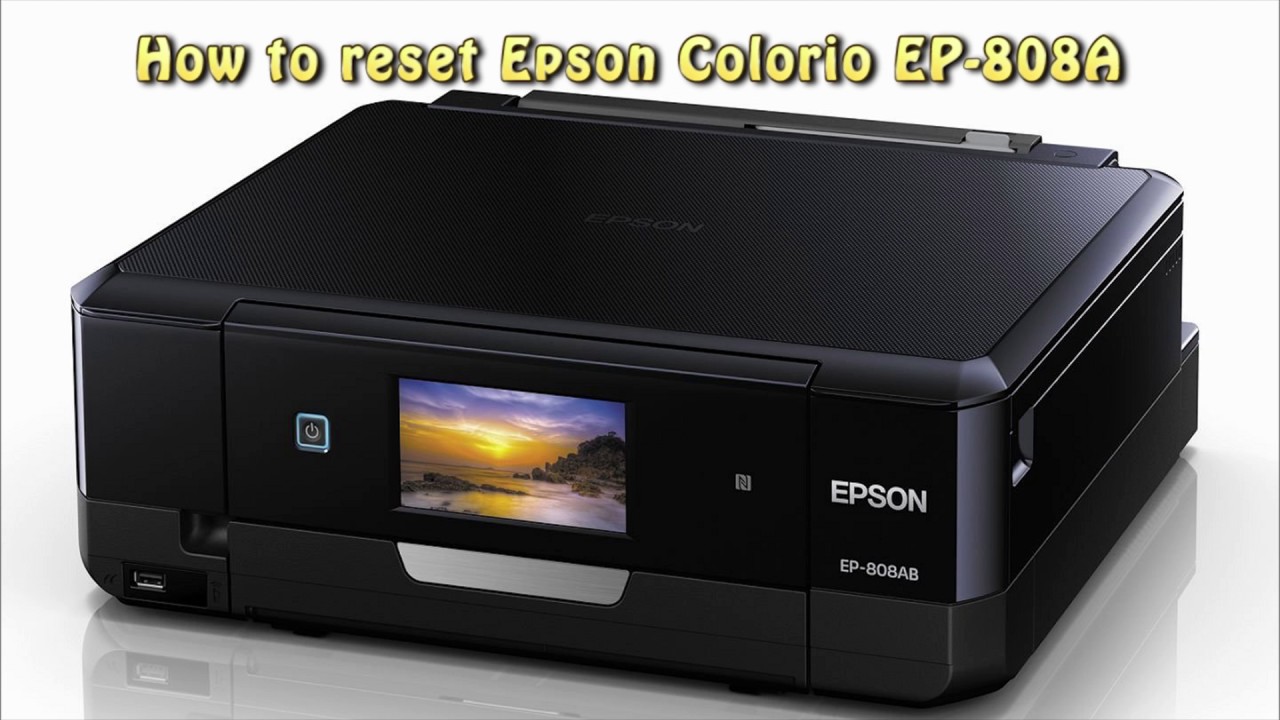Reset Epson EP 808A Waste Ink Pad Counter - YouTube