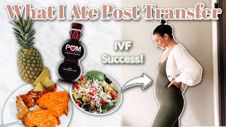 What I Ate After My IVF Embryo Transfer | IVF Success! | 3 Years of Infertility to Pregnancy
