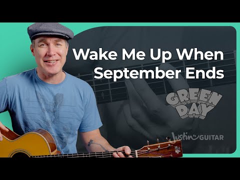Wake Me Up When September Ends by Green Day | Guitar Lesson (with the SOLO)