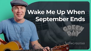 Wake Me Up When September Ends by Green Day | Guitar Lesson (with the SOLO)
