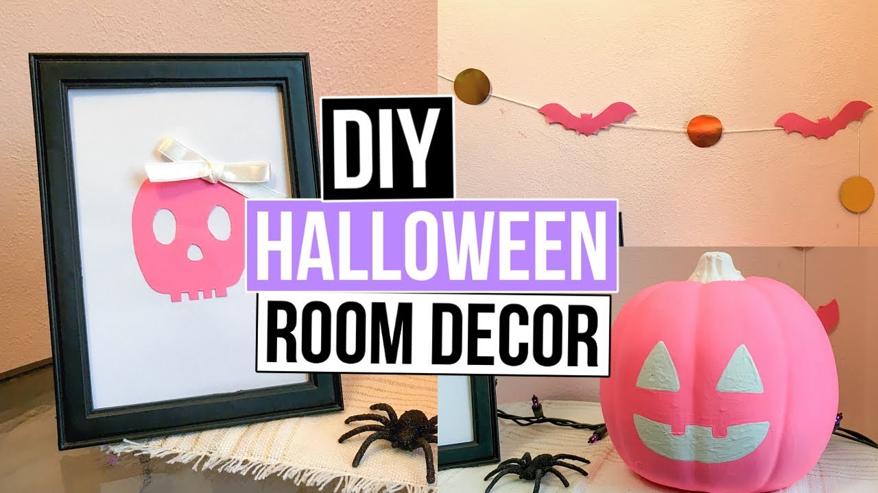 3 Pink Diy Room Decor Ideas Pumpkin Bat 3 Pink Diy Room Decor Ideas Pumpkin Bat Garland Art