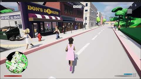 Unreal Engine 5.1 mcLowPolyCity (Trailer 1) Testing Donut Store - 4K