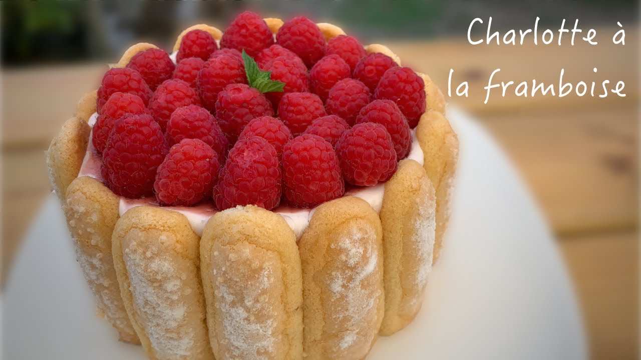 CHARLOTTE À LA FRAMBOISE, SIMPLE ET FACILE À RÉALISER, ZÉRO SUCRE AJOUTÉ