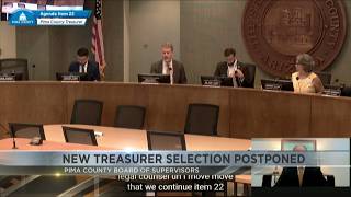 New Pima County treasurer selection postponed