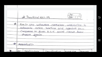 ECI MANAUL ANSWER PRACTICAL NO 4 USE VOLTMETER......RLC SERIES CIRCUIT
