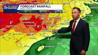 Localized flash flood risk into the weekend