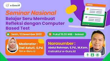 Semnas Membuat Computer Based Test (CBT) Menggunakan Platform Moodle