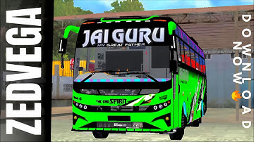 New ZEDVEGA V1 MOD For Bus Simulator Indonesia | Free Mod | New Bus Mod for Bussid | #bussidmods​🔥
