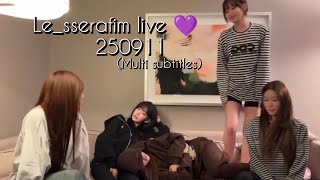 (Multi Sub)💜 Le_sserafim Live 250911 | TO SKY|