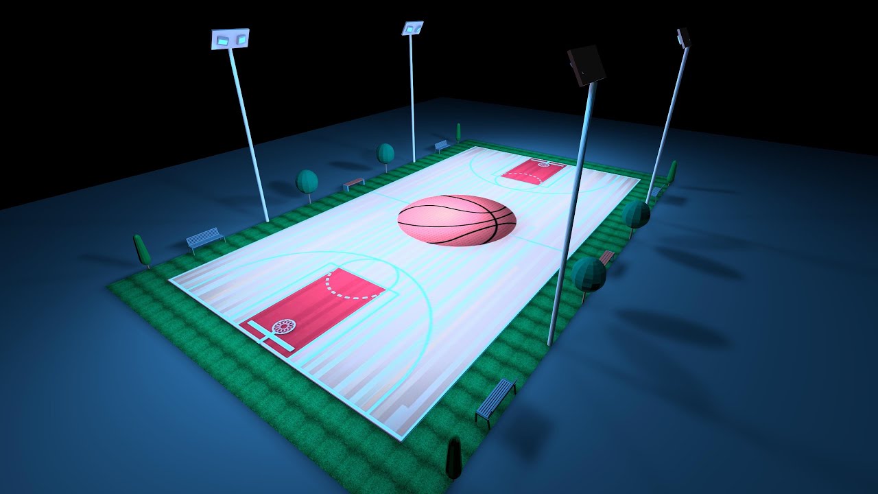 GLOLED Basketball Court Lighting Design Video_Gloled_DesignDepartment_Shiva YouTube