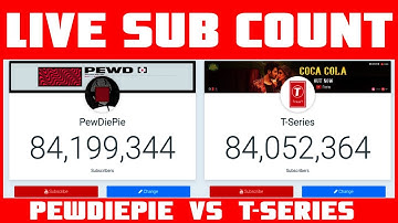 PEWDIEPIE VS T-SERIES LIVE SUB COUNT: WHO WILL PREVAIL? write your comments and give vote