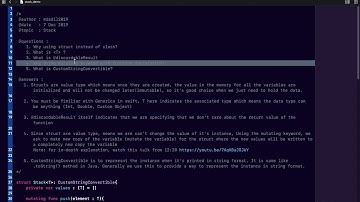Stack implementation in Swift
