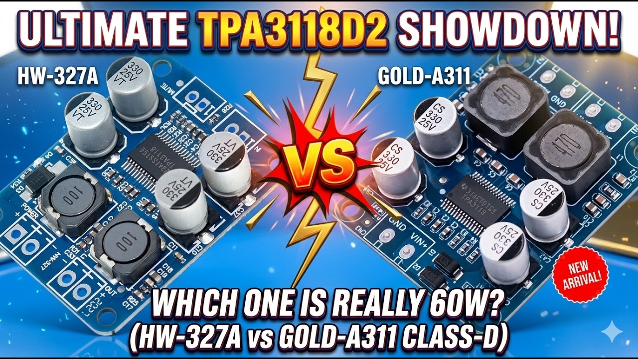 DIY Audio Amplifier Showdown | Gold-A311 vs XH-M313 TPA3118D2