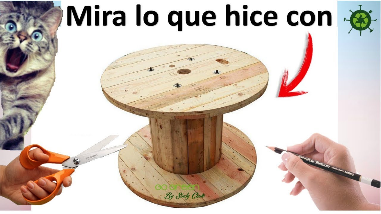 ORIGINAL CON UN CARRETE O UNA BOBINA DE (IDEAS CON - YouTube