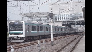 {580M}E501系K704編成基本10両 普通土浦行 いわき駅にて