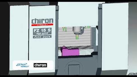 Chiron FZ Machine CNC simulation with VERICUT