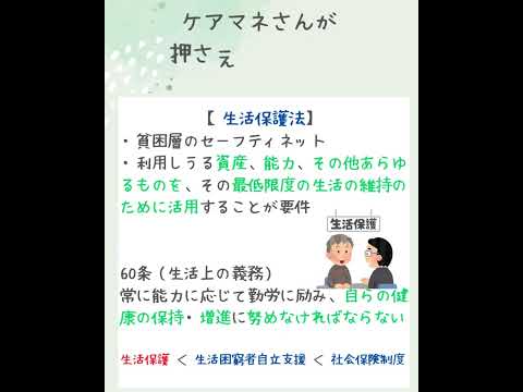 【ケアマネさん１分スタディ✍】介護保険関連法規