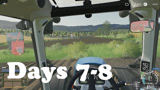 Farming Simulator 19 Ravensberg Part 08 Days 07-08 Planting potatoes... clearly for too long