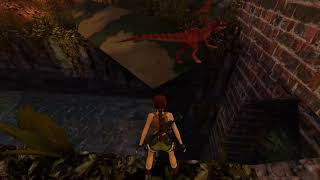 Tomb Raider 3 Remastered - Raptors Kill Themselves (Crash Site level)
