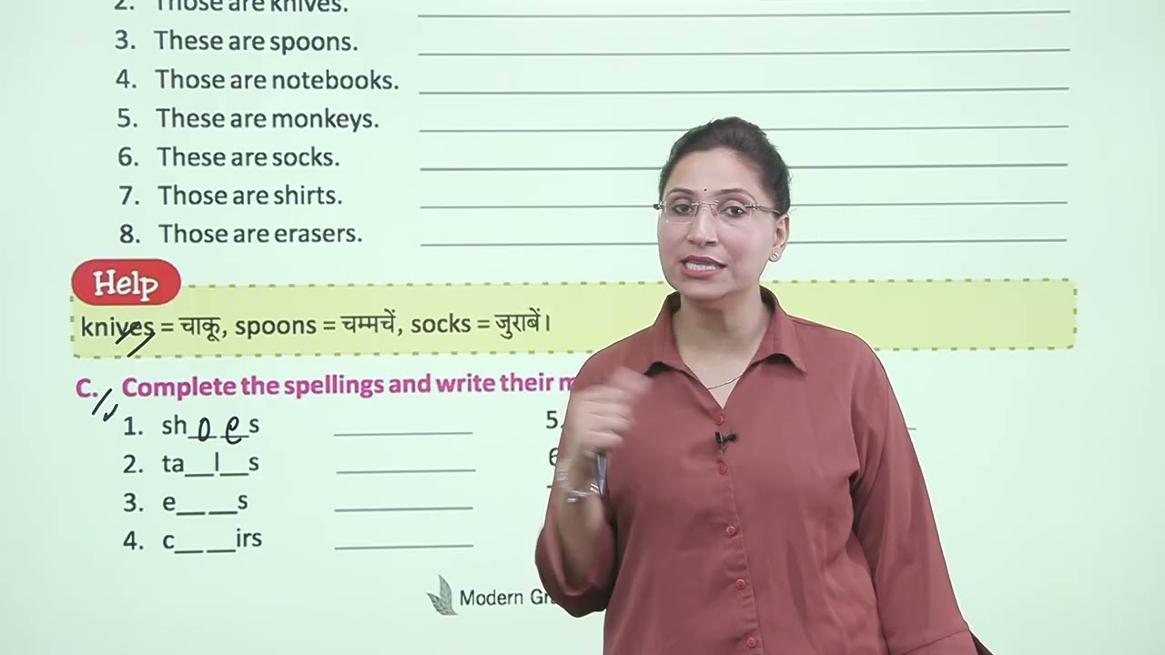 Ch 3 | Use of These and Those |  Modern English Grammar | Class 01 | Unit 1 | Growing Mind | For