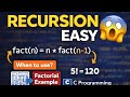 Recursion in C Language (Full Tutorial) | What, Why &amp; When to Use + Factorial Example
