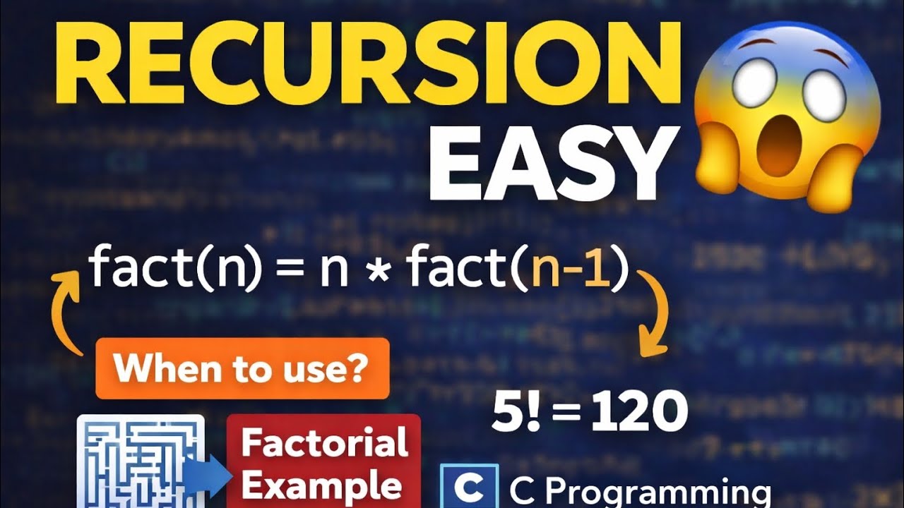 Recursion in C Language (Full Tutorial) | What, Why & When to Use ...