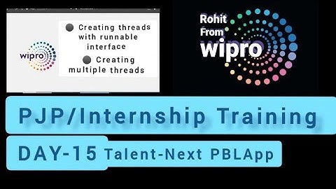 Day 15th live Wipro talentnext Java training on PBLapp lacture 15 | Internship/PJP training 2022