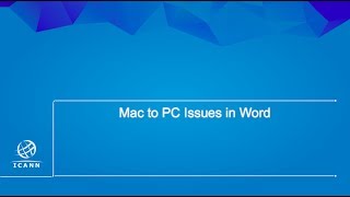 Mac to PC Issues in Word