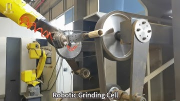 Robot grinding is polishing metal products, ensure that the product to achieve bright, smooth effect