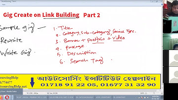 Gig Create on Link Building part 2  Online Class 25 December 2018