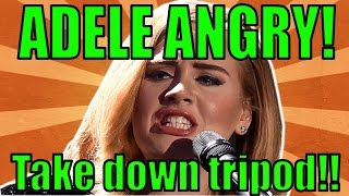 Adele Asks Fan to Stop Recording Her During Live Show - ADELE RAGES AT WOMAN (Kinda)