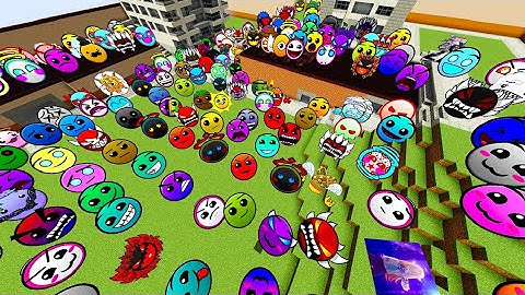 More Custom Lobotomy Dash Nexbots Addon In Minecraft PE | Geometry Dash Difficulty Faces