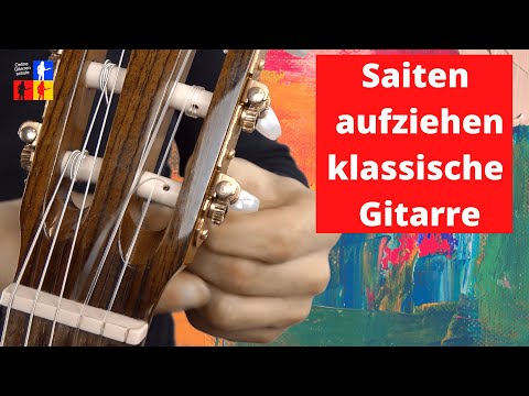 Saiten aufziehen klassische