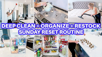 🏡 CLEAN WITH ME + ORGANIZE + HOUSE RESTOCK RESET | CLEANING MOTIVATION |JAMIE