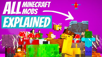ALL 82 MINECRAFT MOBS EXPLAINED - The Complete Minecraft Mob Guide