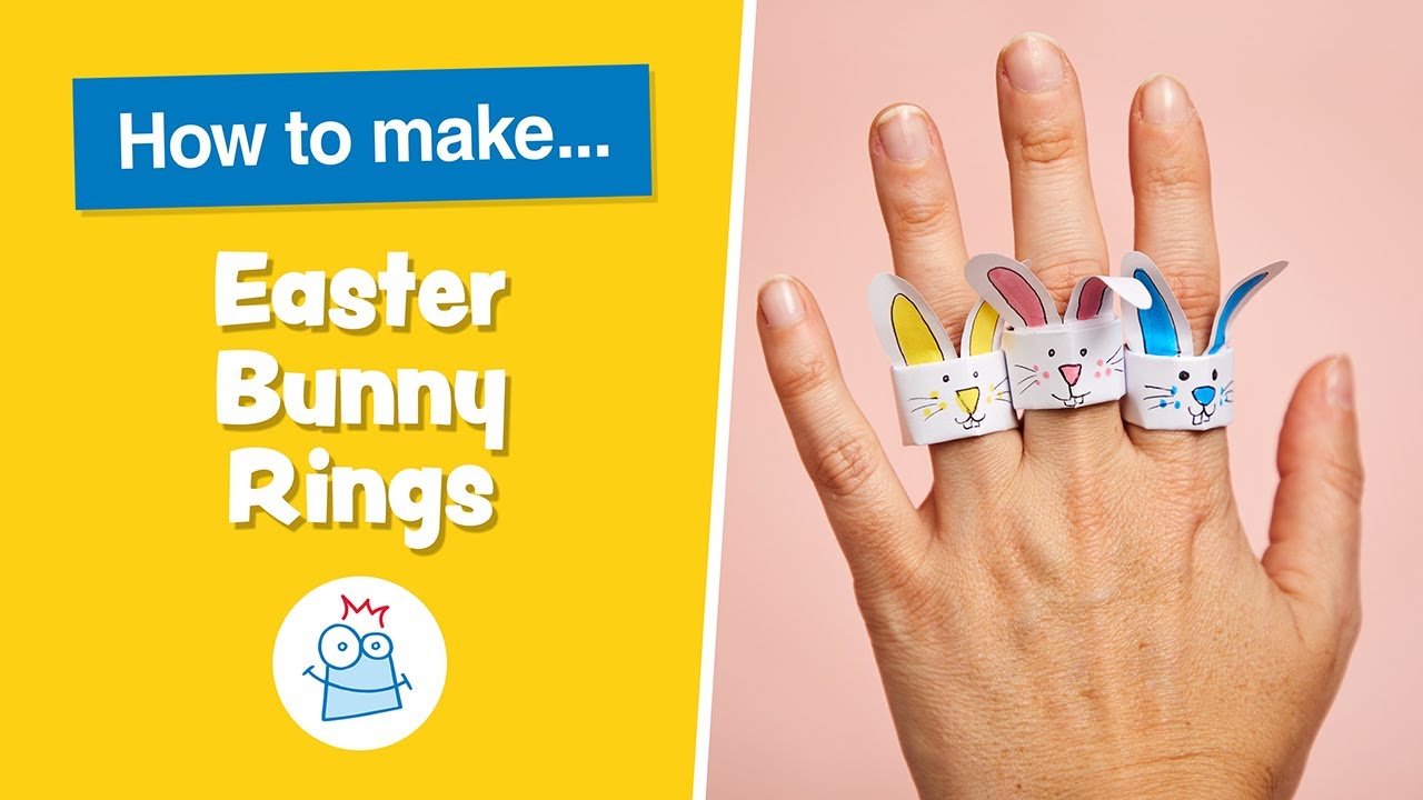Origami Rabbit Ring How To Make Origami Bunny Rings | Baker Ross - YouTube
