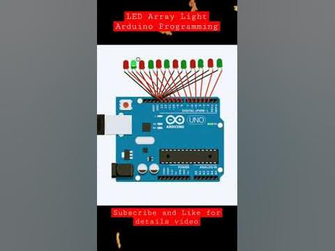 LED Array Light Arduino Programming || Arduino Programming || C C++ ...