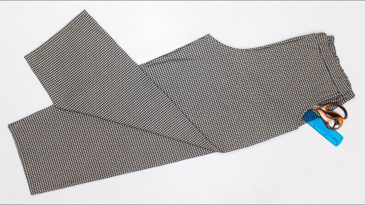 Сшить за 10 минут 💯 ОЧЕНЬ ЛЕГКО раскроить и сшить БРЮКИ С БОКОВЫМИ КАРМАНТАМИ