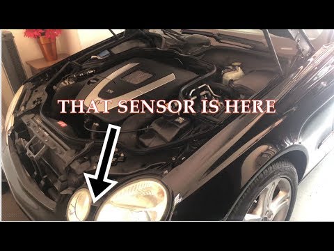 LOCATION OF AMBIENT AIR TEMPERATURE SENSOR: 2006 MERCEDES E350