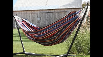 vivere double hammock with steel stand Vivere UHSDO9