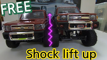 [JJRC MN82 LC79] RC Toyota Landcruiser 1:12 scale 100% free shock lift up works