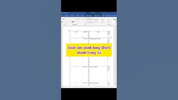 Cách điều chỉnh bảng tự động trên Word trong 5s #word #excel #tinhocvanphong