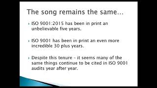 ISO 9001:2015 - Knowing What to Expect to Ensure a Stress Free Audit