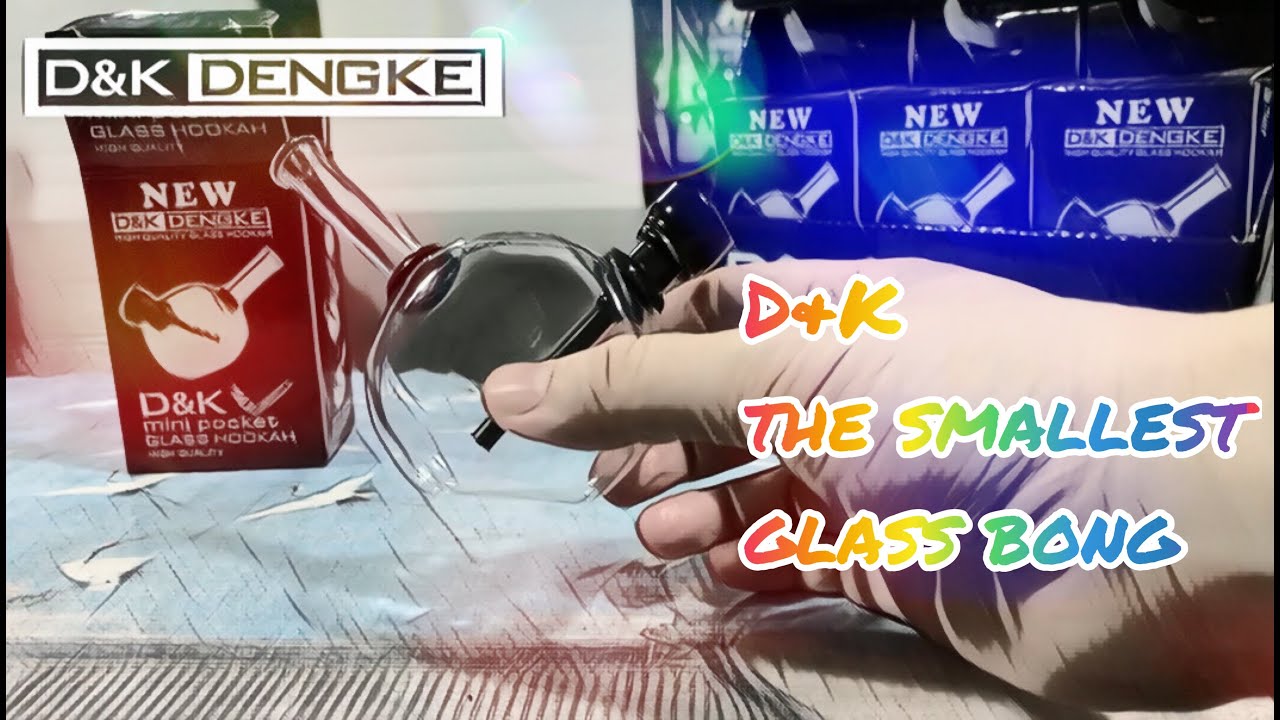  D K Dengke The Smallest D K Glass Bong Mini Glass Water Pipe YouTube
